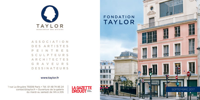 Carton d'invitation pour l'exposition  "COÏNCIDENCES.  Échanges franco-canadiens"  à la Fondation Taylor