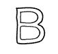 lettre B : lien vers les dessins en B