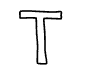 lettre T : lien vers les dessins en T
